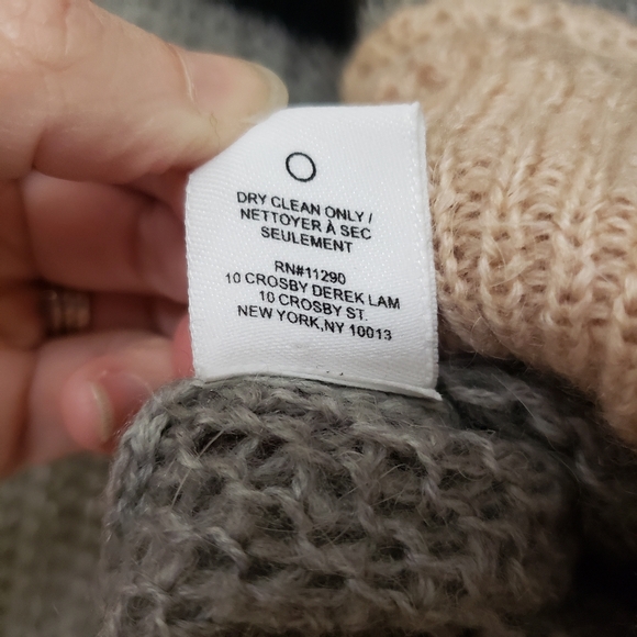 10 Crosby Derek Lam Colorblock Knit Sweater - Picture 11 of 13